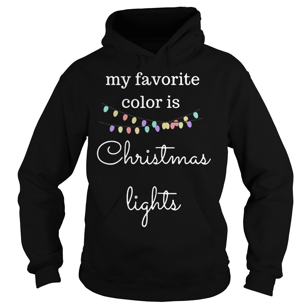 My Favorite Color Is Christmas Lights Poppy Store T Shirt