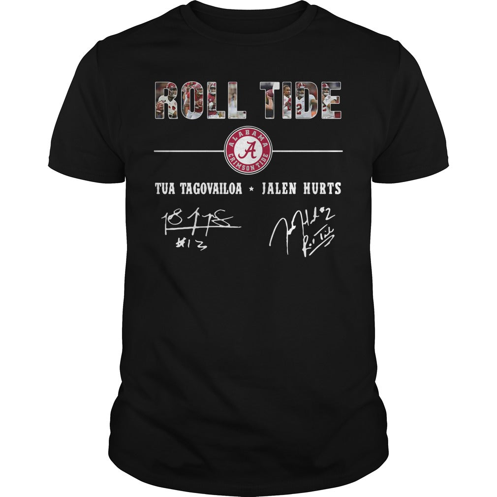 Roll Tide Alabama Crimson Tide Tua Tagovailoa Jalen Hurts Unisex Tee - Poppy Store Shirts