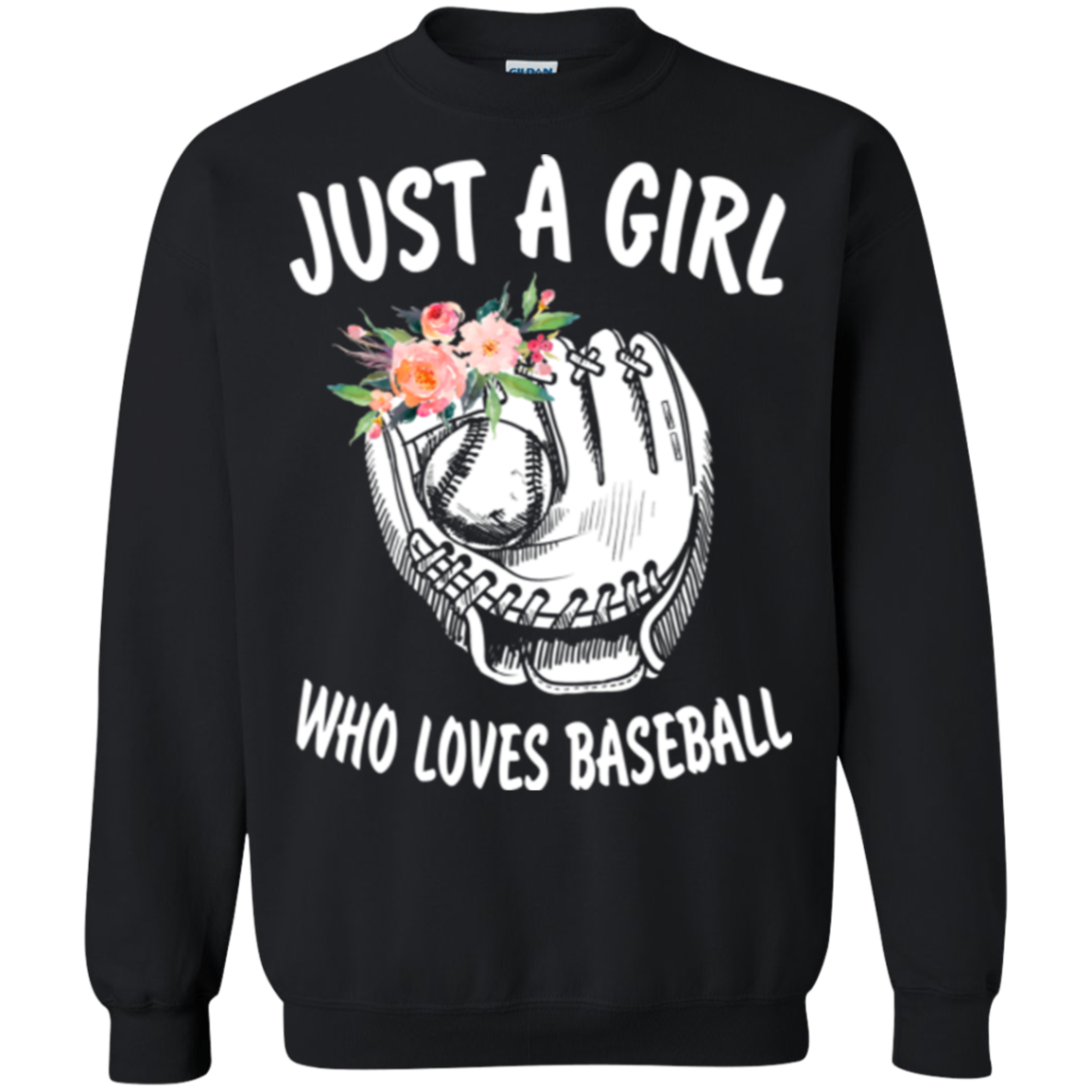 Just A Girl Who Loves Baseball Gift - Poppy1 Store Shirts