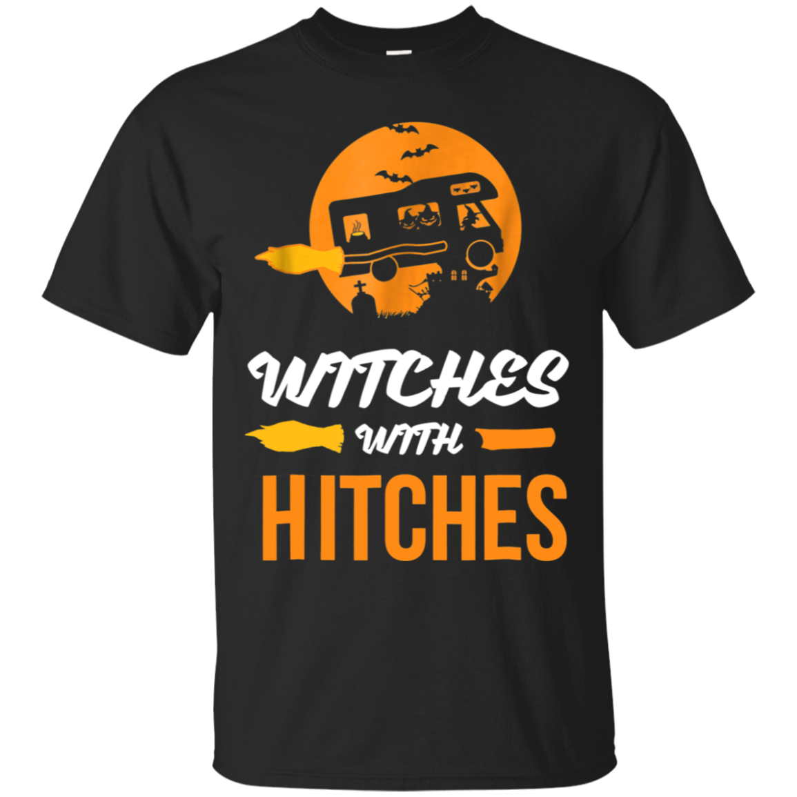 Witches With Hitches - Funny Halloween Camping T Shirt - Poppy1 Store