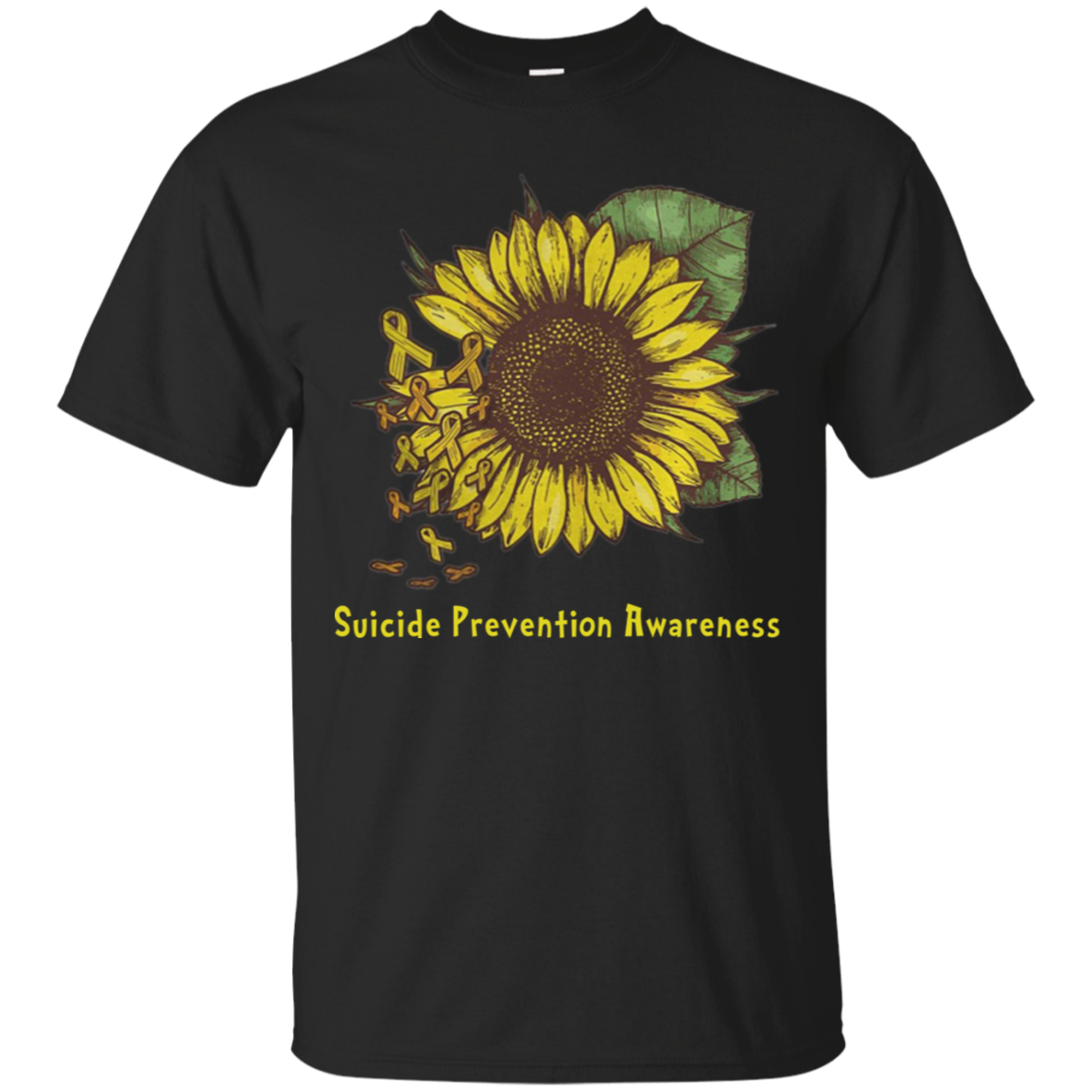 Sunflower Suicide Prevention Awareness T Shirt - Poppy1 Store