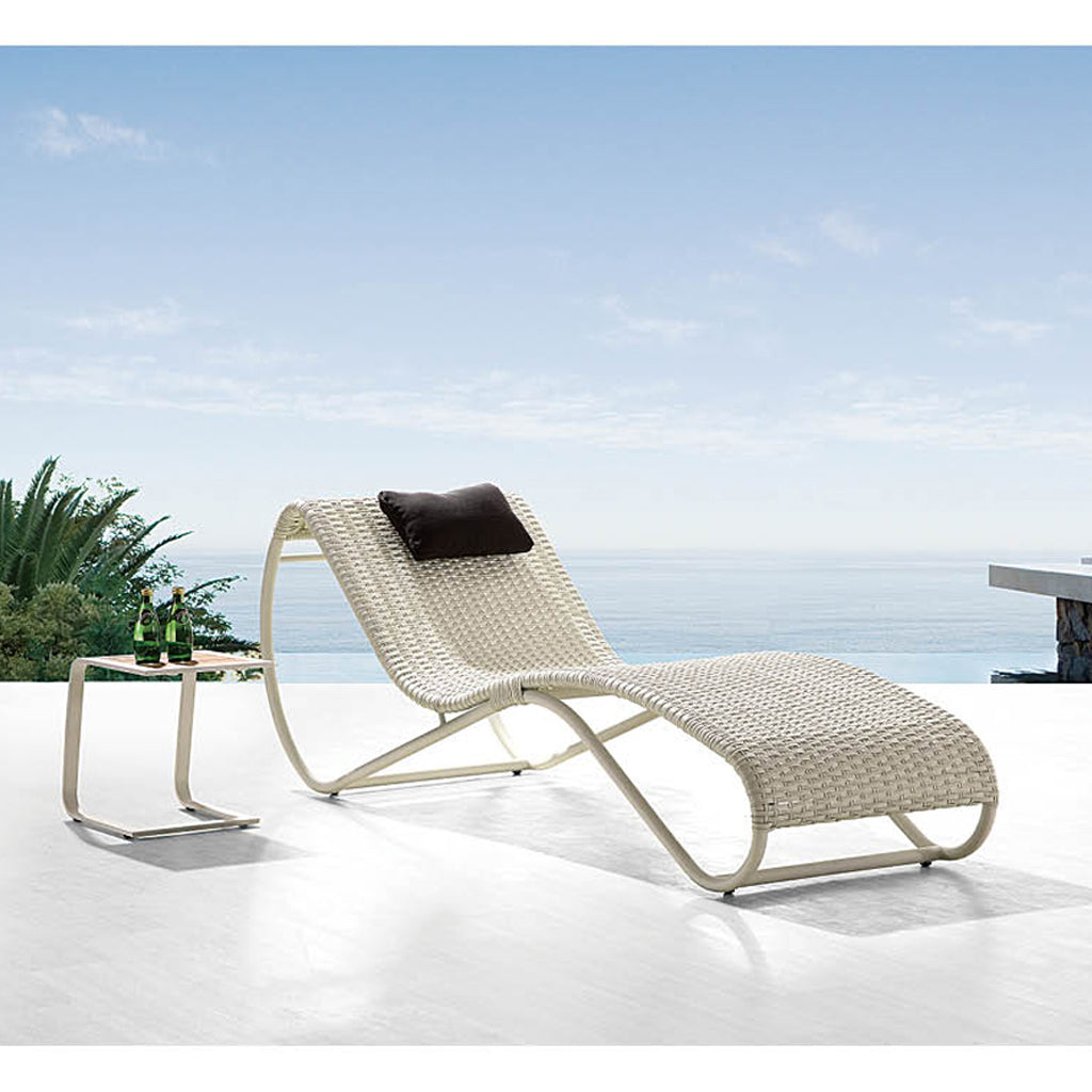 Fatsia Chaise Lounge With Side Table Lenasioutdoor