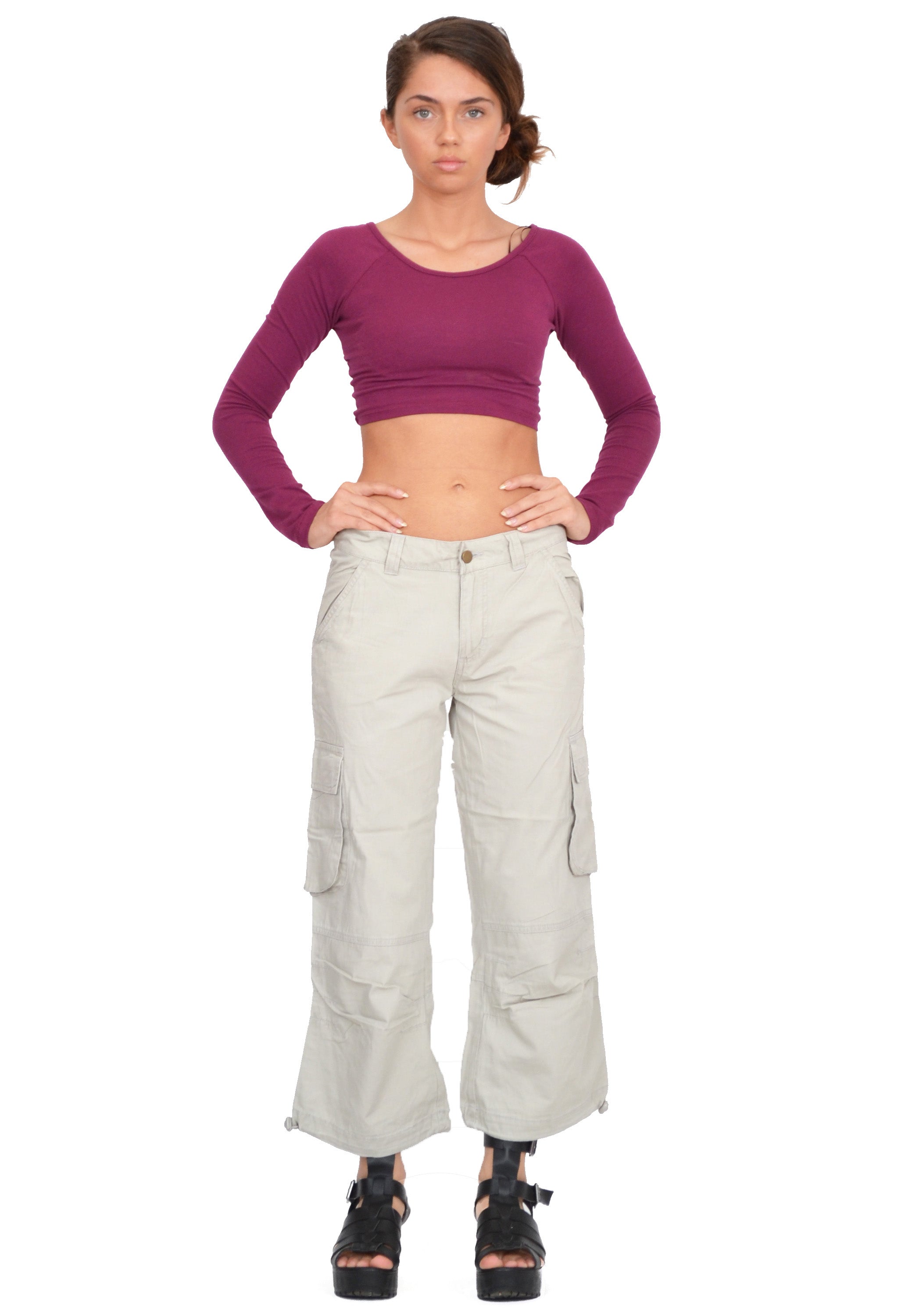 Ladies Wide Leg Trousers Short Length  International Society of Precision  Agriculture