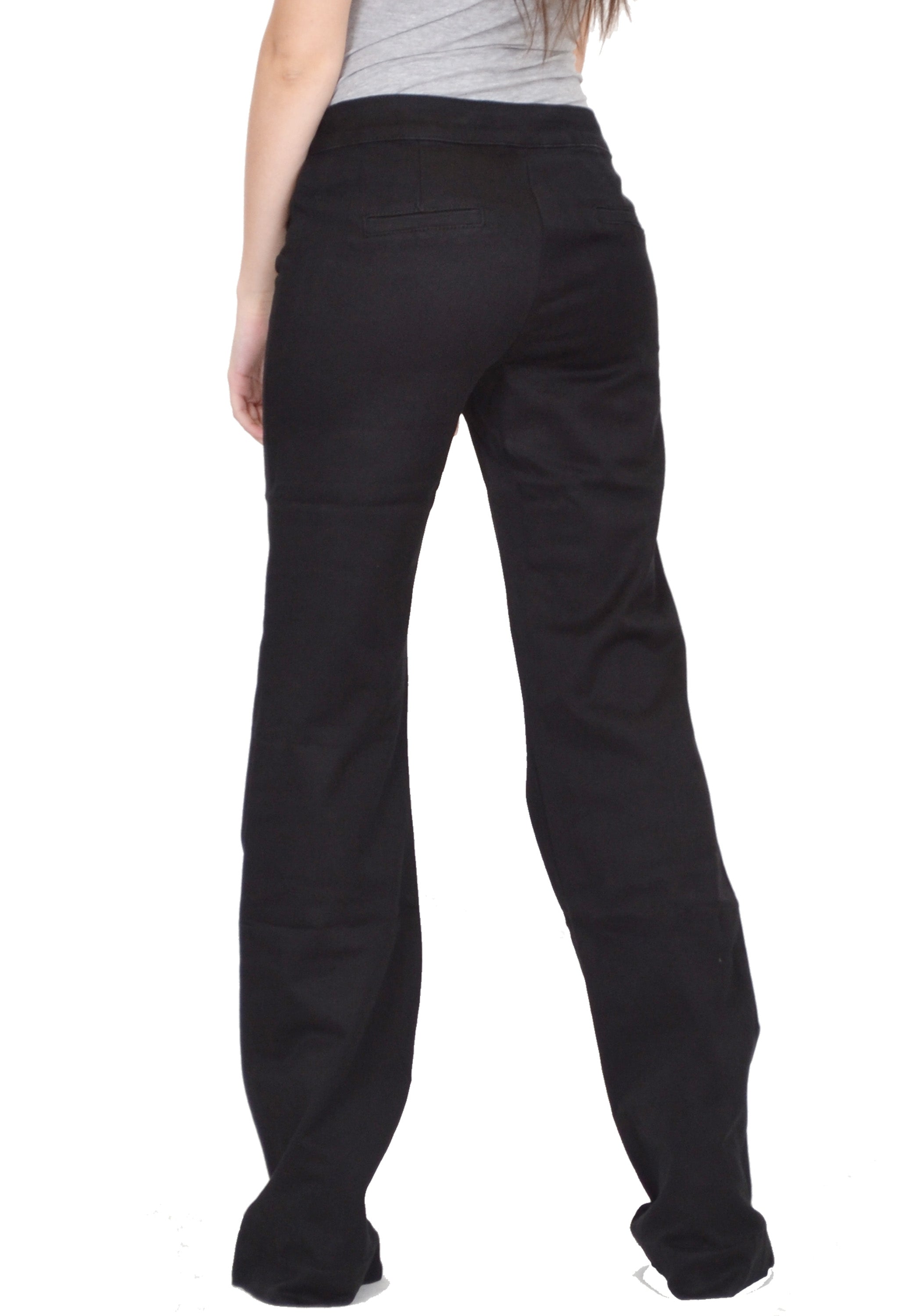 Stretch Denim Flares Black Glamour Outfitters 