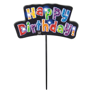 Flashing Multicolour "Happy Birthday" Cake Topper