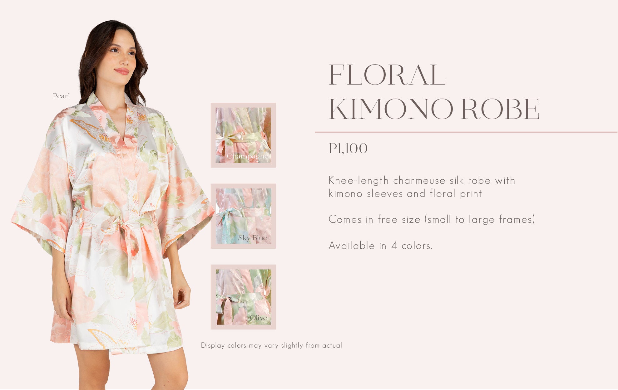 Floral Kimono Bridal Robe