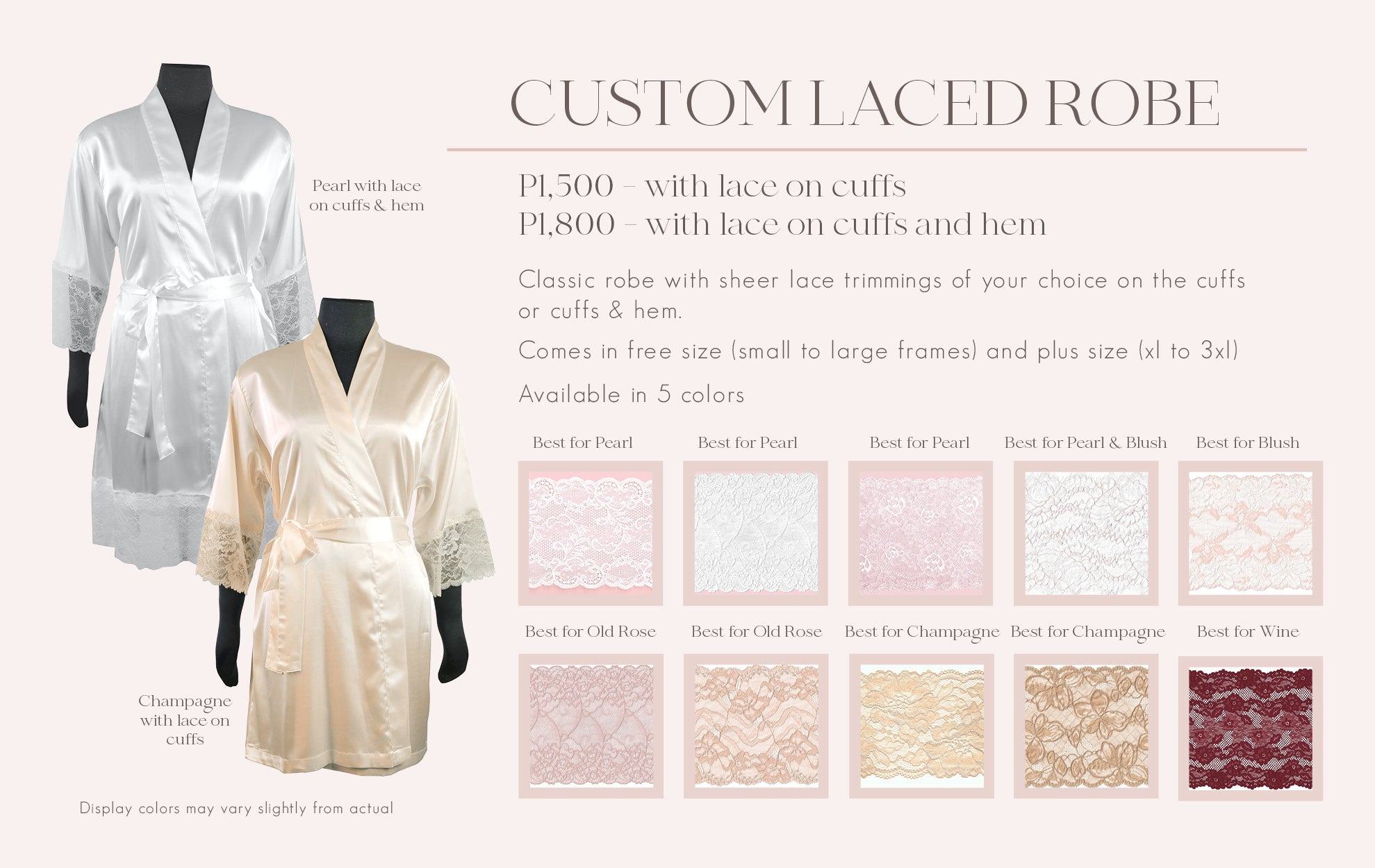 Custom Laced Bridal Robe