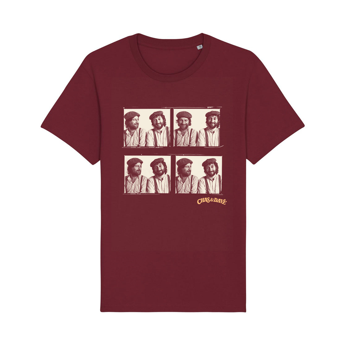 C&D FOUR PICTURE MAROON T-SHIRT - Chas n Dave product image