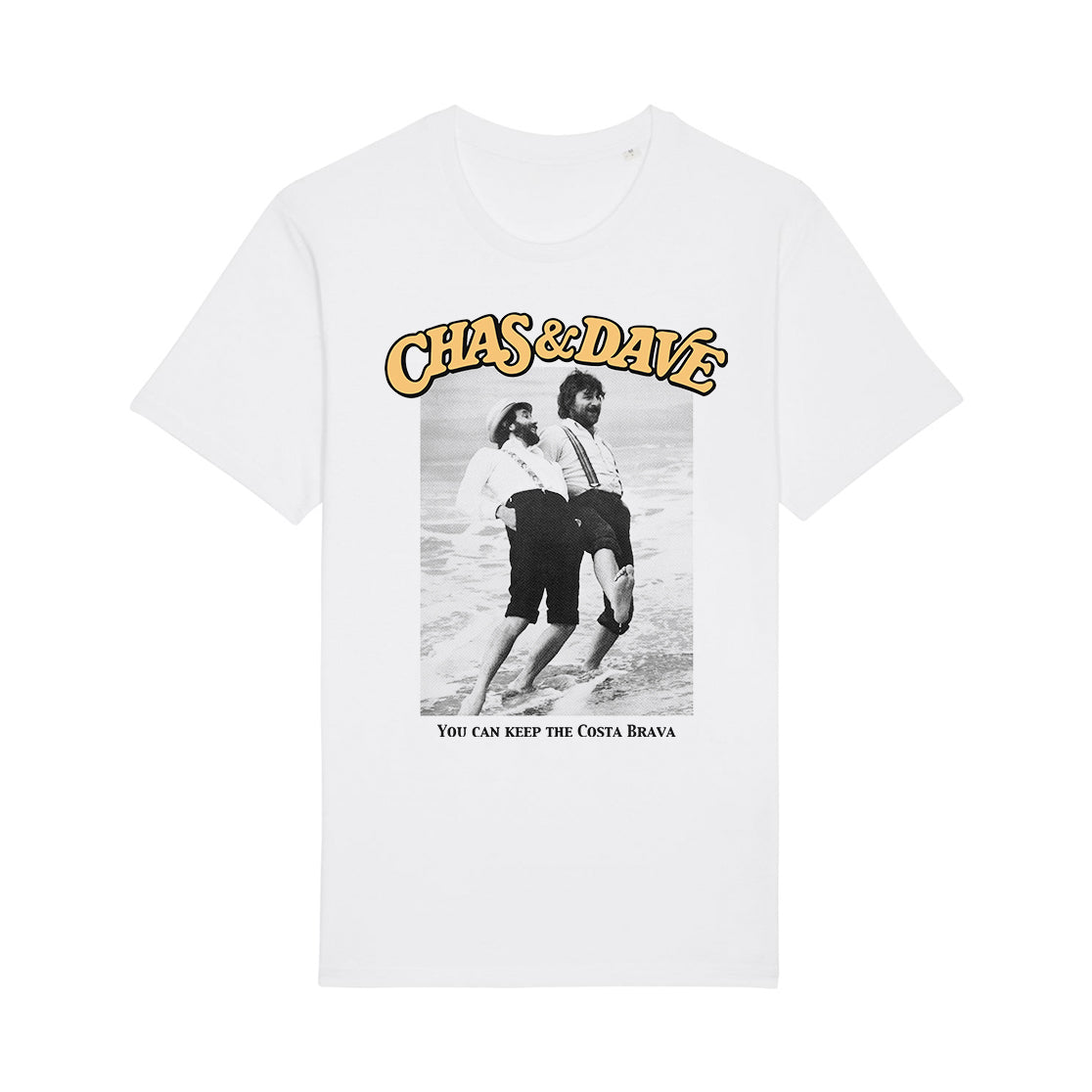 YOU CAN KEEP THE COSTA BRAVA WHITE T-SHIRT - Chas n Dave product image