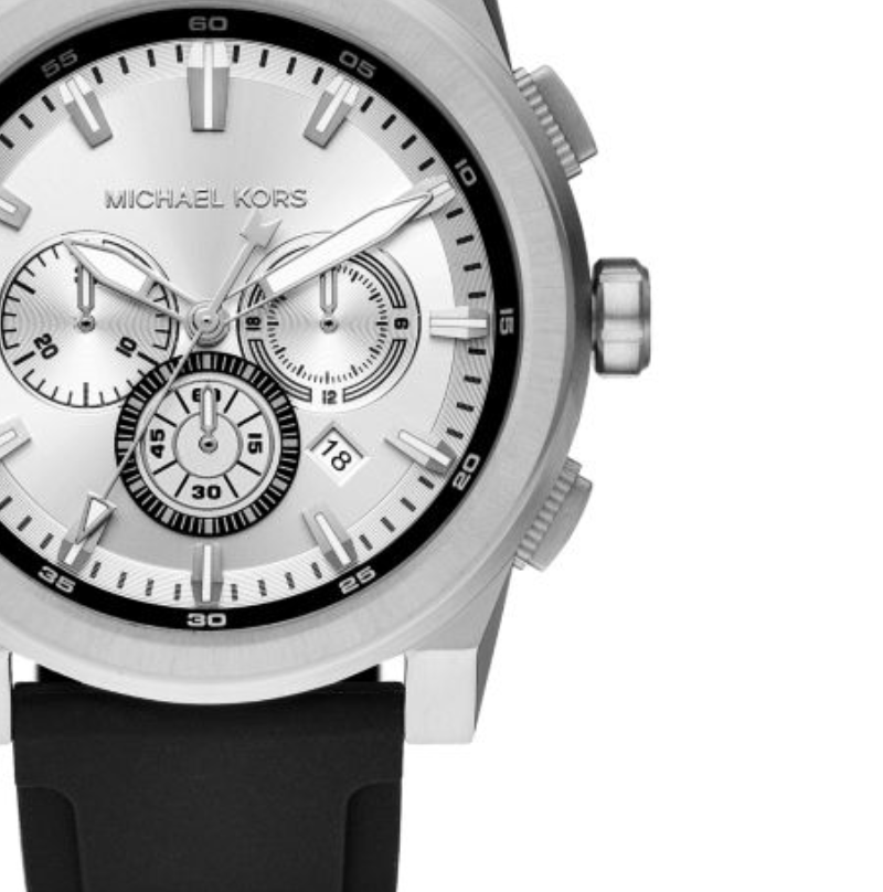 angivet kedel abort Michael Kors Men's Grayson Black Silicone Chronograph Watch – D'ore Jewelry