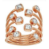 Michael Kors Modern Brilliance Crystal Pave Open Scatter Ring in Rose –  D'ore Jewelry