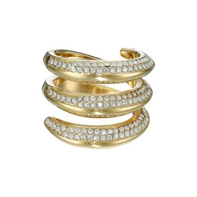 Michael Kors Pave Gold Tone Wrap Ring (Size 7) – D'ore Jewelry