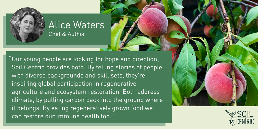 Alice Water's Soil Centric Endorsement