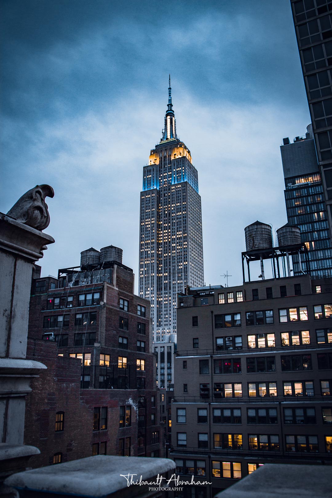 Panorama urbain New Yorkais et vue de l'Empire State Building