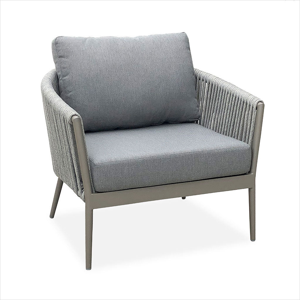 silver lounge chair