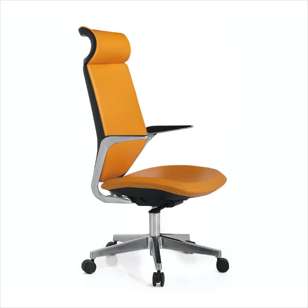 modern orange office chair