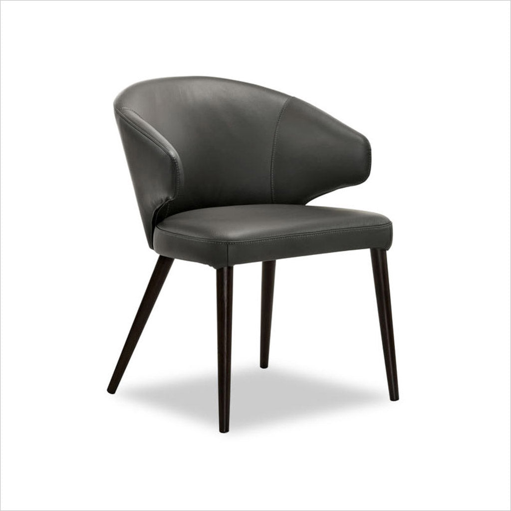 curved back upholstered chair