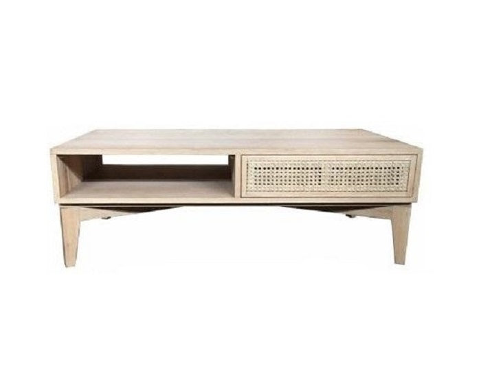 Bahamas Coffee Table Natual Oak Push To Open Draws