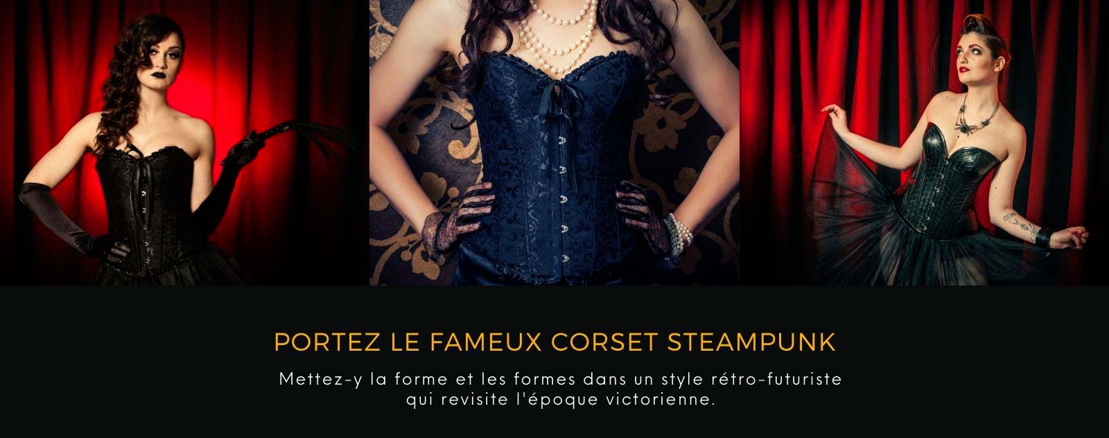 collection des corsets steampunk