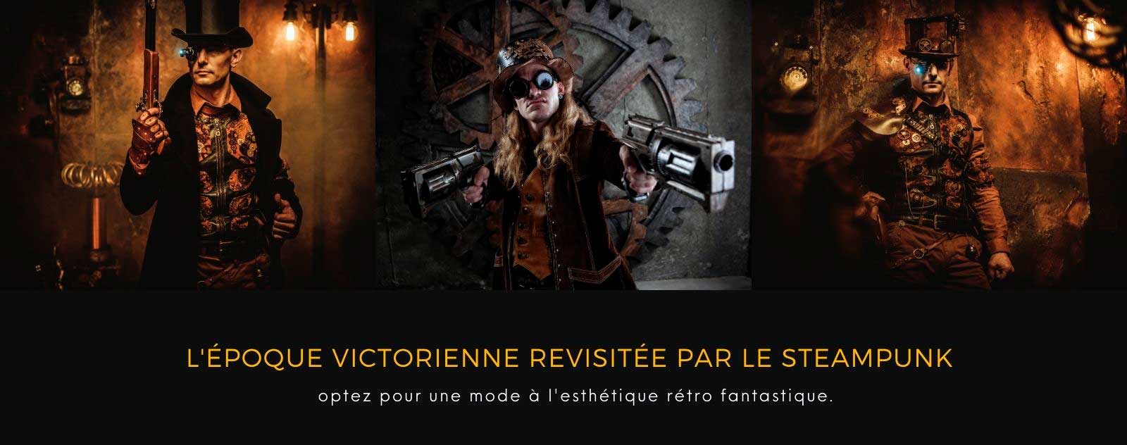 bannière Vêtements Steampunk pour Hommme