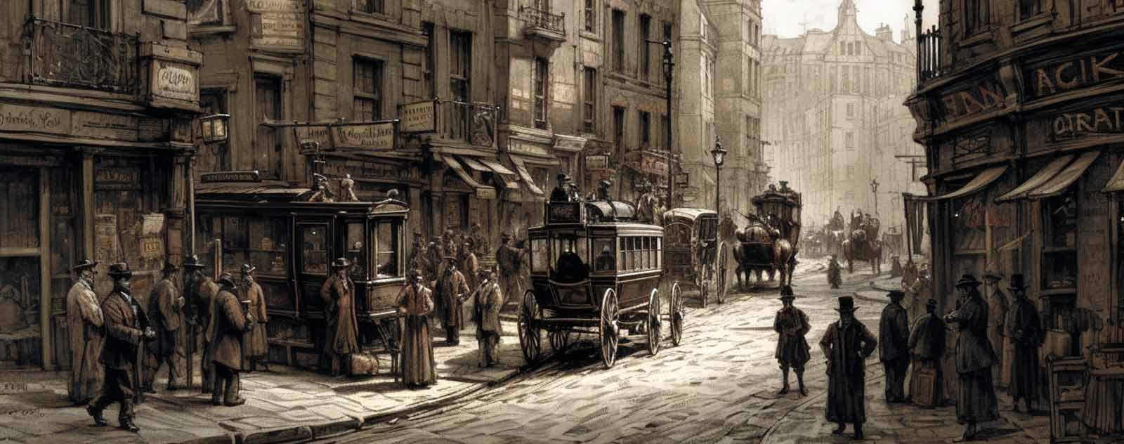 Rue de Londres à l' époque victorienne
