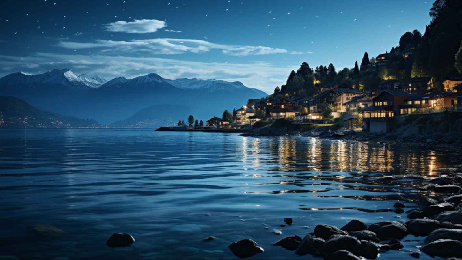 nuit au Lac Léman