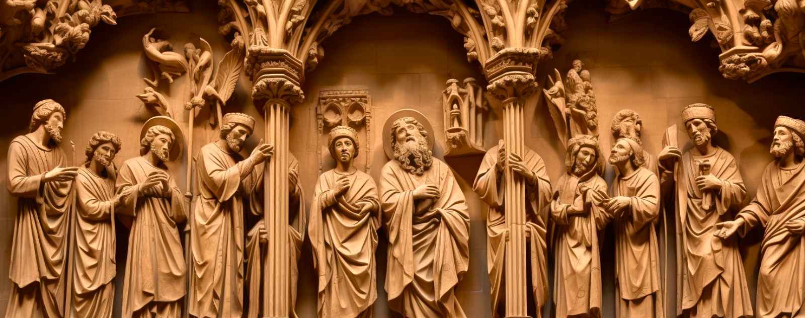 ornements  cathédrale statues