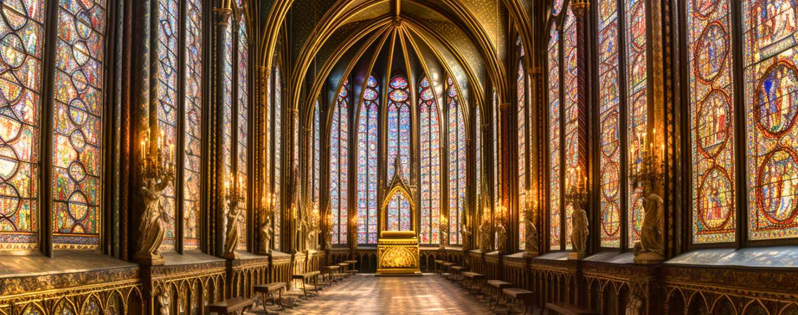 vitraux art gothique flamboyant