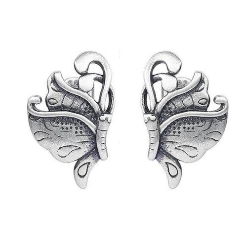 Boucles d Oreilles Papillons Argent