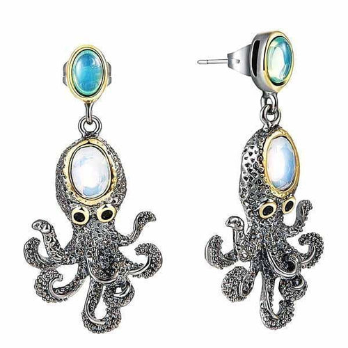 Boucles d oreilles Poulpes Steampunk-steampunk store