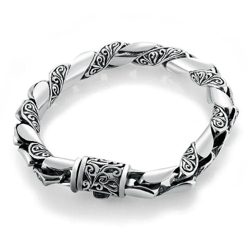 Bracelet Argent Massif Vintage | Steampunk Store