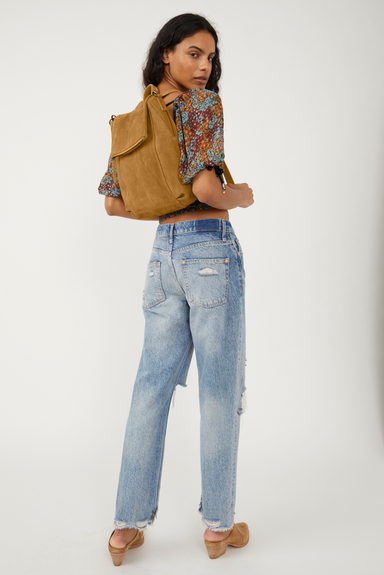 Free People Roma Suede Tote Bag