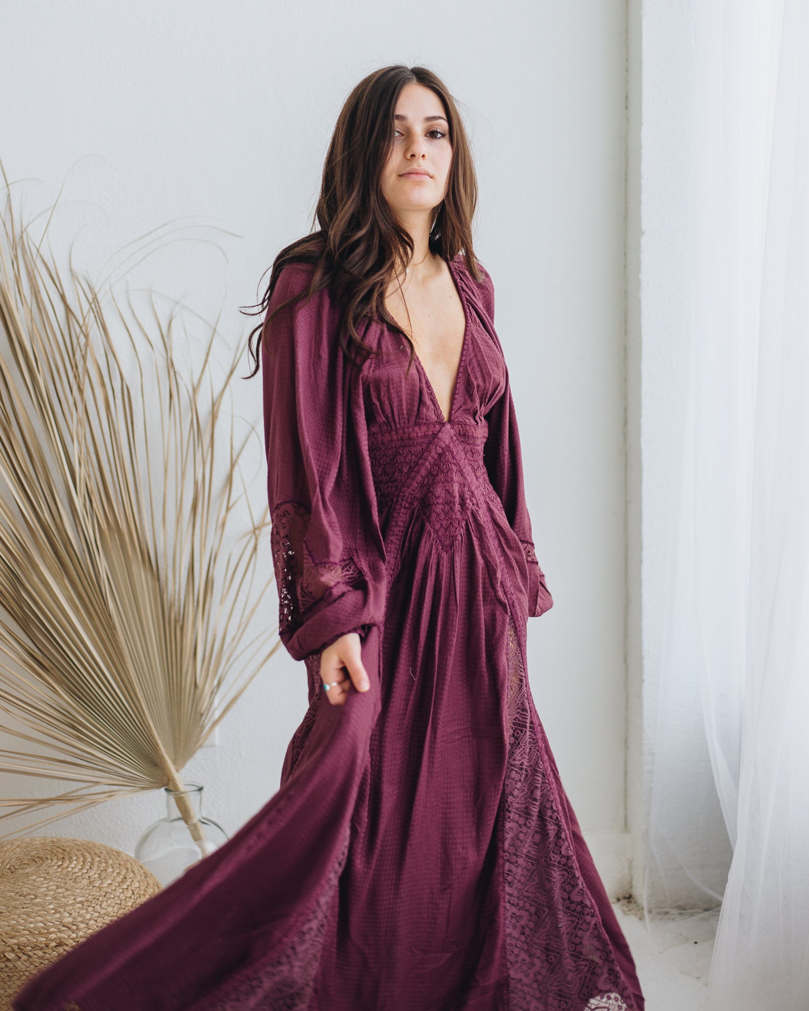 free people southwest lace maxi dress