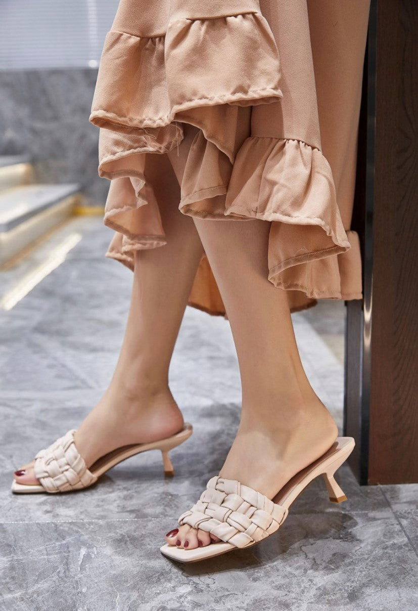 Image of Pre Order Mellie Nude Kitten Heel