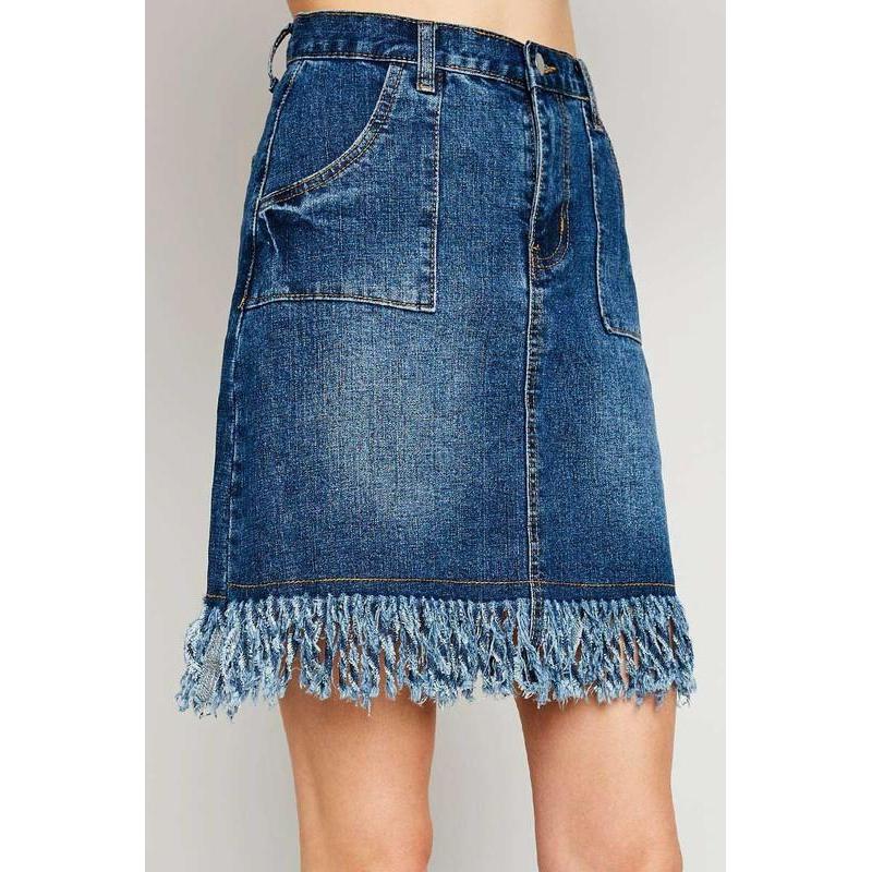 frayed skirt