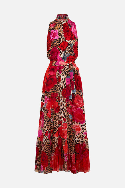 Taffeta Bow Maxi Dress, Italian Rosa | CAMILLA AU – CAMILLA