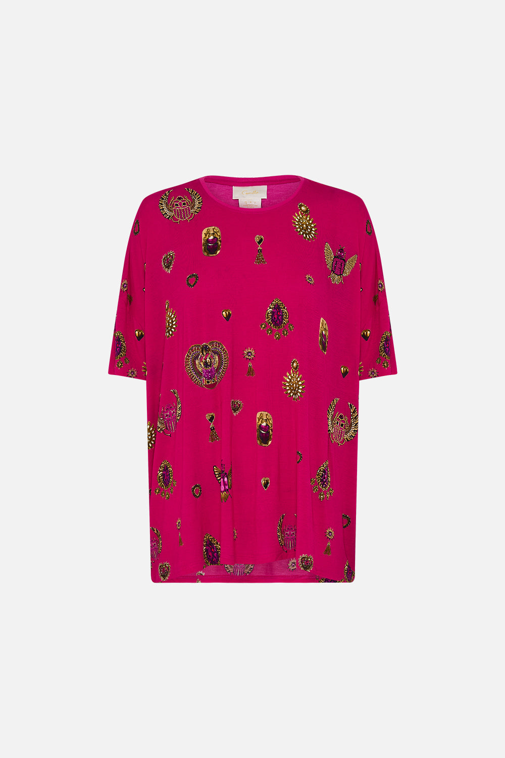 Camilla Relaxed Fit Drop Shoulder Tee Kissed By A Cobra
