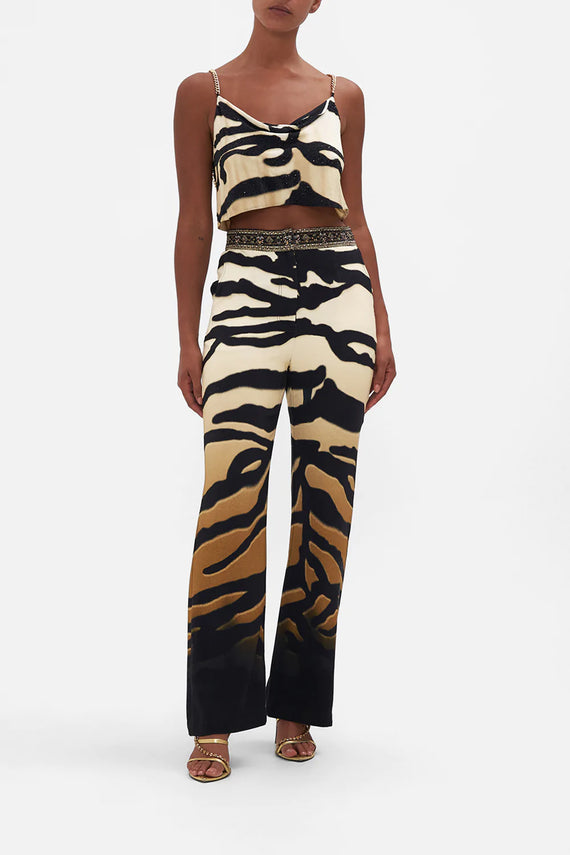 CAMILA STRAIGHT TUCK PANTS-