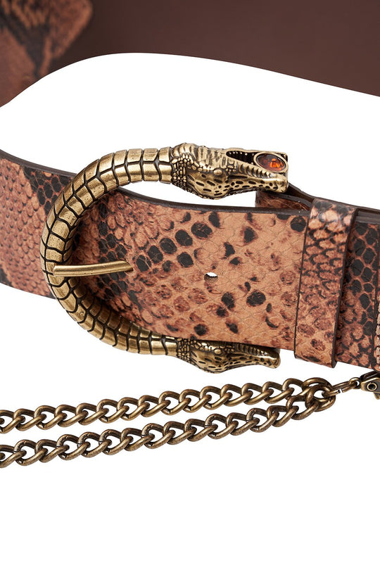 DOUBLE CROC LEATHER BELT TALES OF TALITHA – CAMILLA
