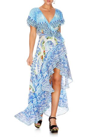 FRILL SLEEVE LONG DRESS A NIGHT TO REMEMBER – CAMILLA