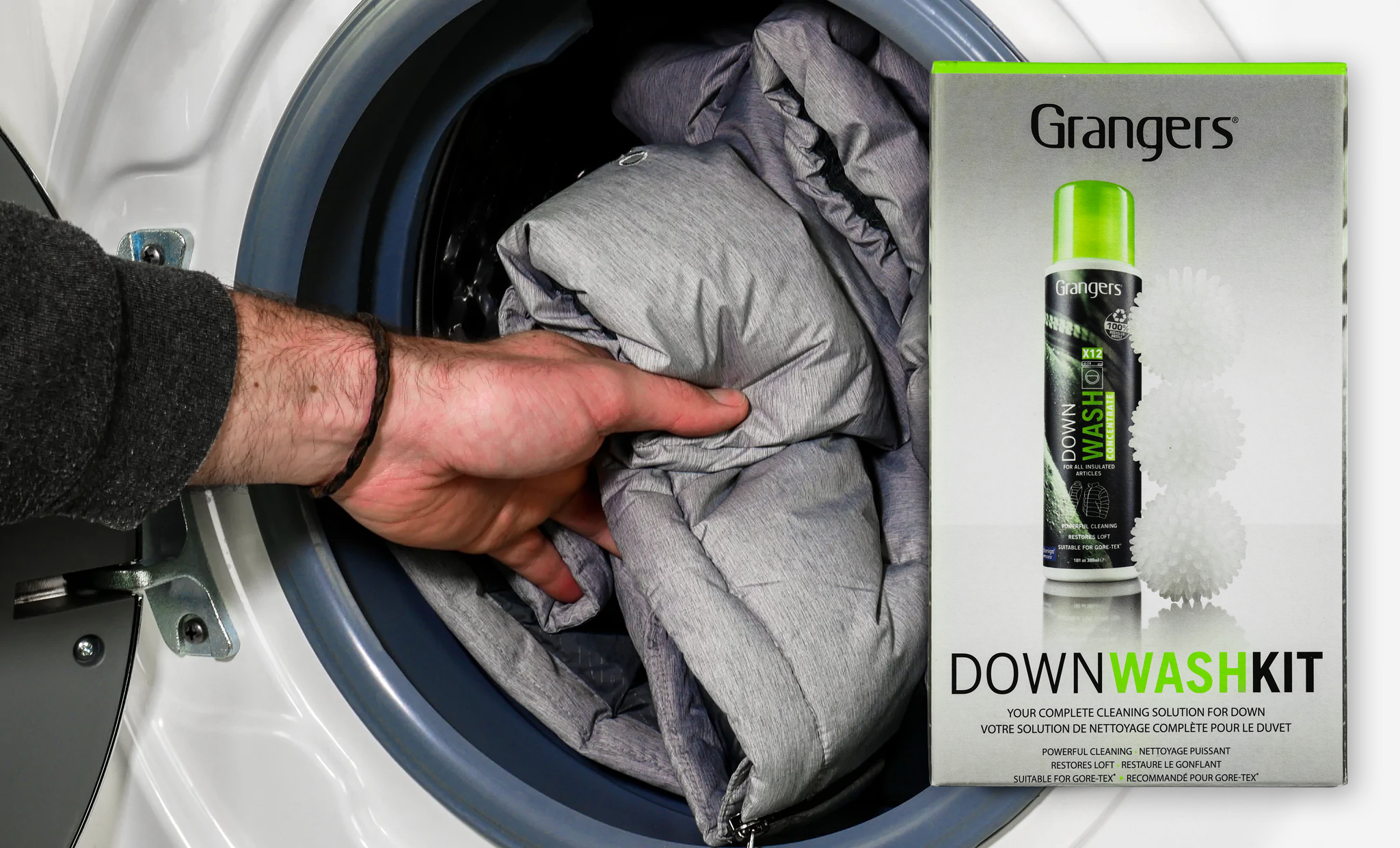  Grangers Down Care Kit / Down Wash + Repel / 3 Dryer Balls /  10oz : Automotive