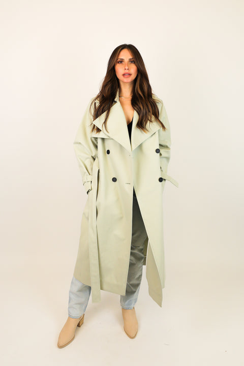 ANREALAGE 2022SS TULLE CUBE TRENCH COAT-