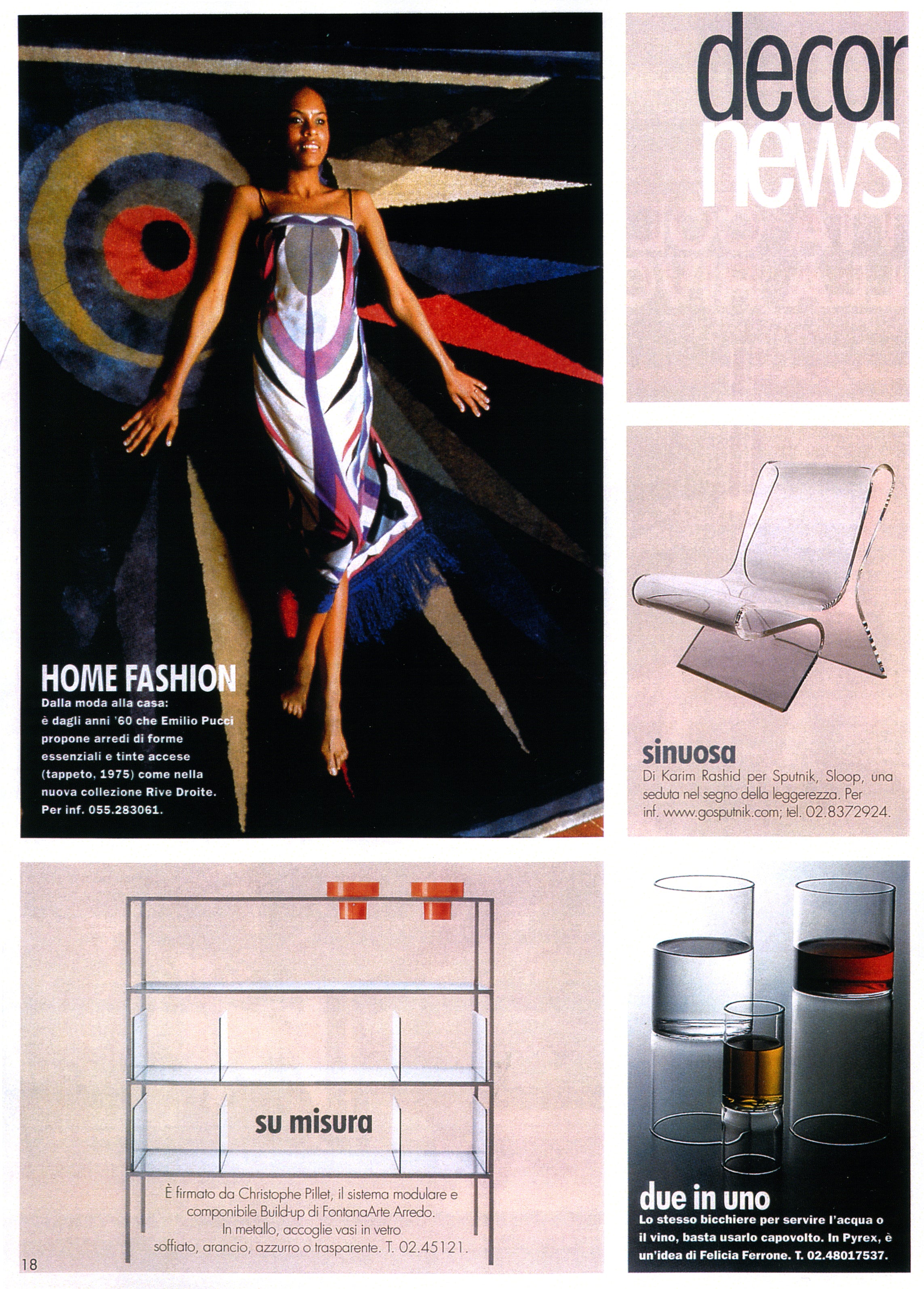 Revolution bicchiere in Elle Decor Italia