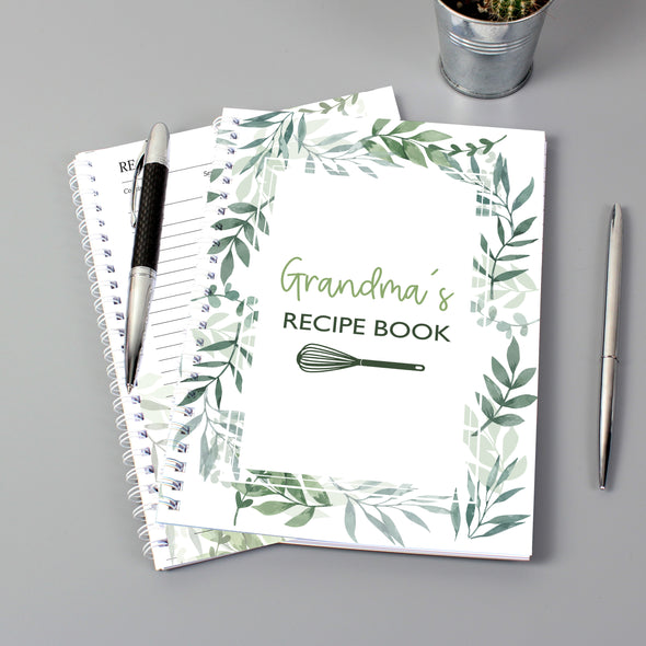 Personalised botanical recipe book