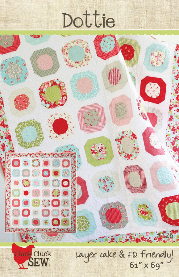 Dottie Quilt Pattern Beginner Friendly, Paper Pattern only CCS126 by Allison Harris for Cluck Cluck Sew