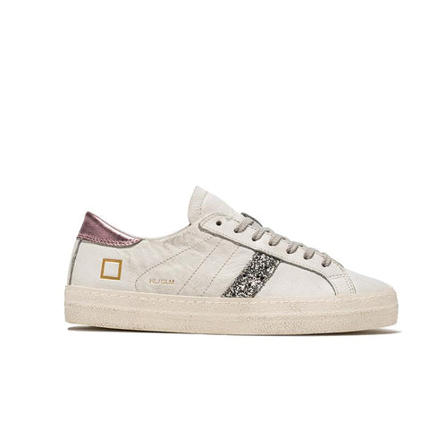 White, pink and glitter trainers from D.A.T.E.