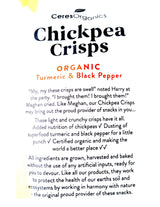 Ceres Organics Chickpea Crisps - Turmeric & Black Pepper (100g) - Organics.ph