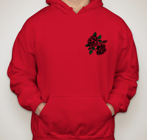 custom red hoodie