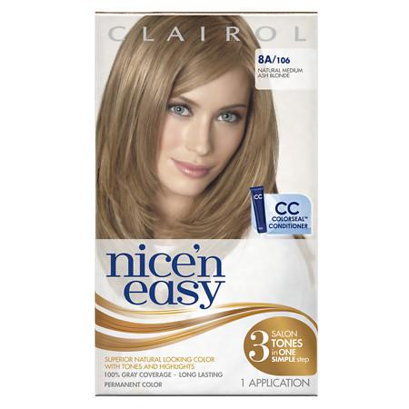 Clairol Nice N Easy Color Blend Permanent Hair Color 8a 106