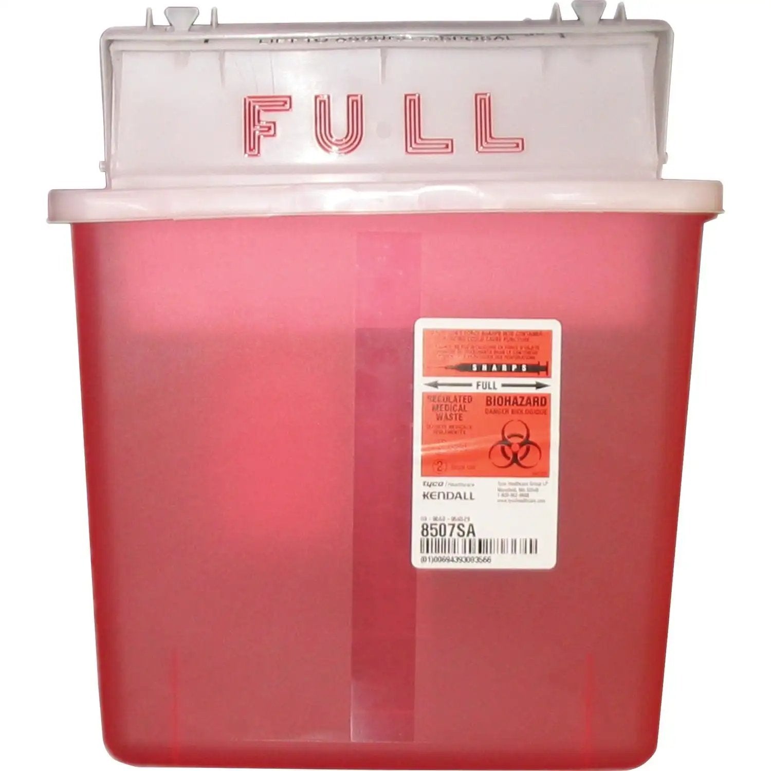 Kendall SharpStar In-Room Sharps Container with Counter-Balanced Lid, 5 Quart